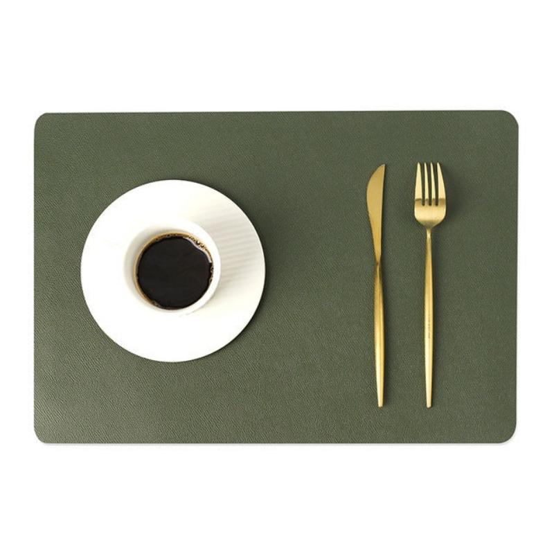 Skanto | Modern Rectangular Waterproof PU Leather Placemats