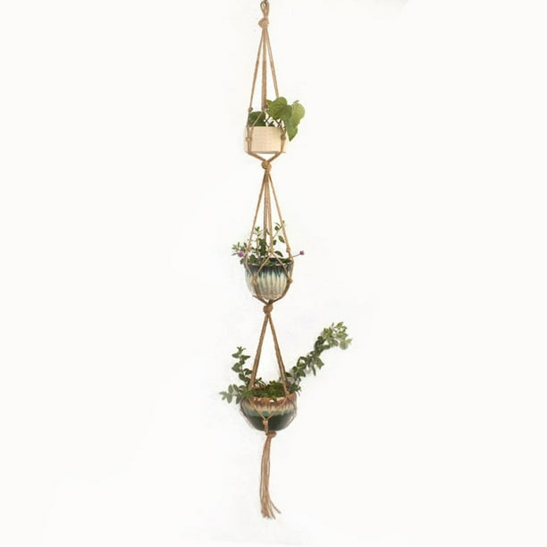 BowLift | Macrame Plant Hanger Made of Cotton Rope – Stylish Suspension for Pots