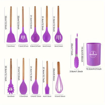 Canaya - Luxury Silicone Kitchen Utensil Set (12-Piece) Skanto