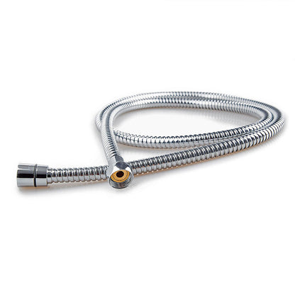 BowLift | Standard Double Shower Set Round Metal Adjustable Spray Pattern Shower Head in Silver