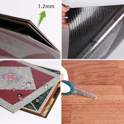 Self-adhesive PVC flooring, matte stone-look vinyl flooring