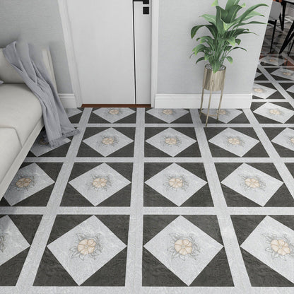 Self-adhesive PVC flooring, matte stone-look vinyl flooring