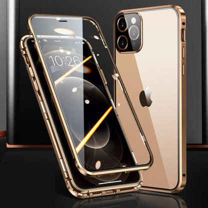 Brehn | Magnetic tempered glass double-sided compatible with iPhone
