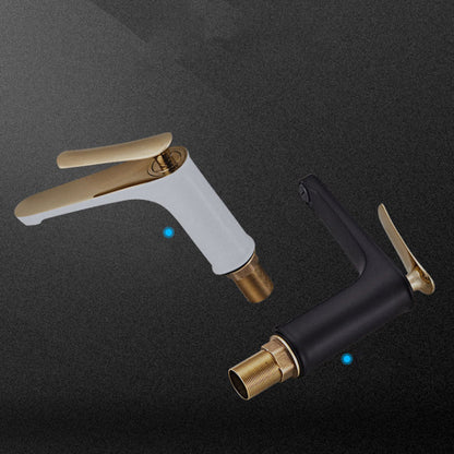BowLift | Luxury 1 Handle Sink Bathroom Faucet Round Brass Sink Faucet with Water Hose