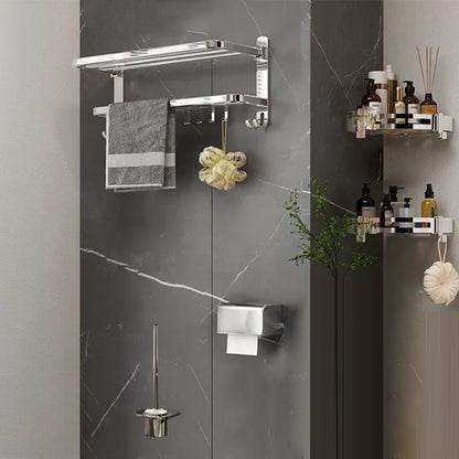 BowLift | Contemporary Chrome Bathroom Hardware Set Polished Chrome Bathroom Set Made of Stainless Steel