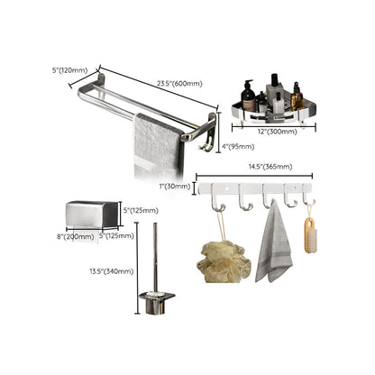 BowLift | Contemporary Chrome Bathroom Hardware Set Polished Chrome Bathroom Set Made of Stainless Steel