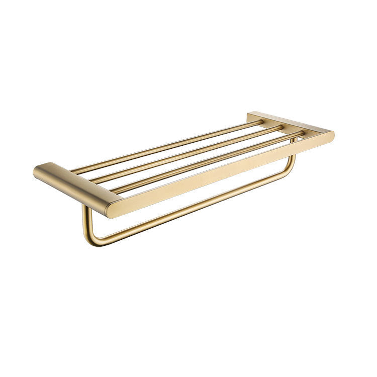 BowLift | 5-piece modern bathroom accessory set made of stainless steel with towel rail/robe hooks/toilet paper holder