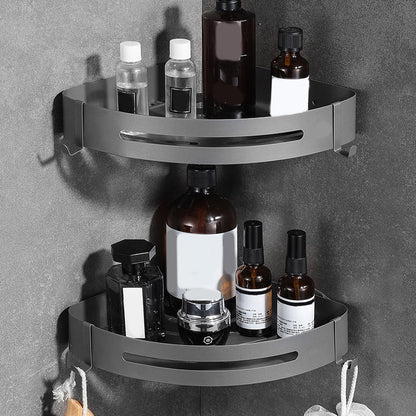 BowLift | Modern Bathroom Hardware Set in Stainless Steel Matte Gray Bathrobe Hook/Towel Bar