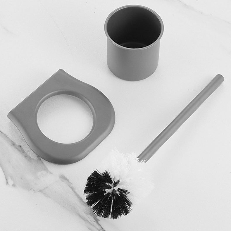 BowLift | Modern Bathroom Hardware Set in Stainless Steel Matte Gray Bathrobe Hook/Towel Bar