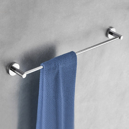 BowLift | Polished Chrome Modern Bathroom Accessories Set with Towel Bar/Paper Holder