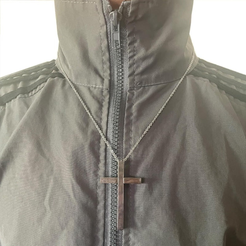 BowLift | Retractable Toothpick Necklace with Stainless Steel Cross Pendant