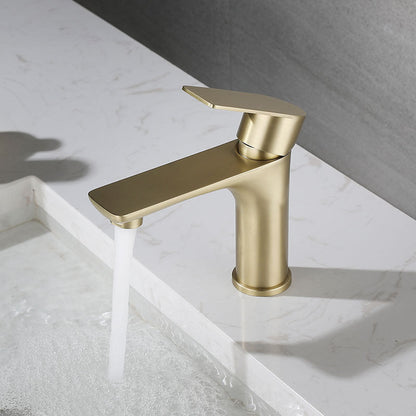 BowLift | Modern Vessel Faucet Copper Single Handle Low Arc Vessel Faucet for Home