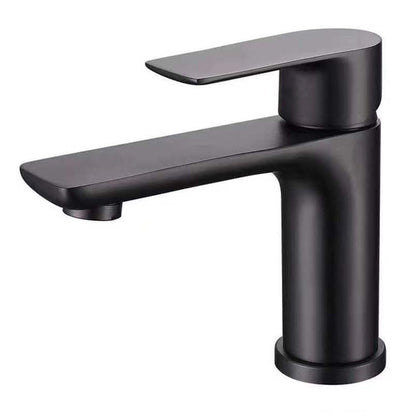 Modern Copper Single-Handle Low Arc Vessel Faucet for Home