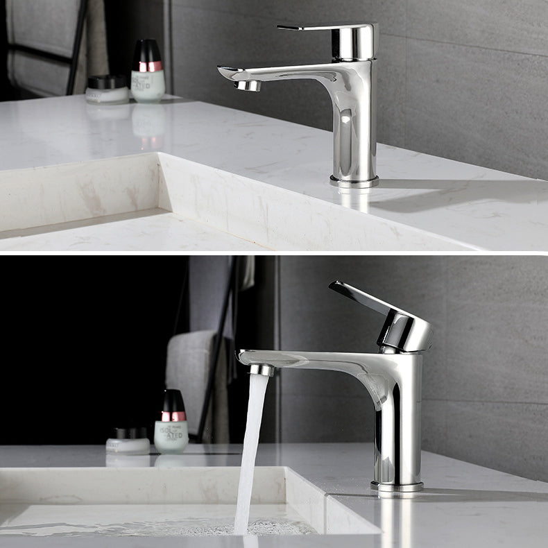 BowLift | Modern Vessel Faucet Copper Single Handle Low Arc Vessel Faucet for Home