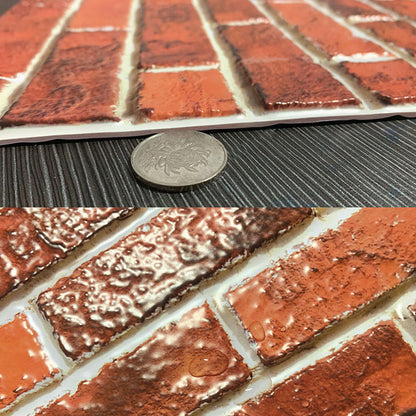 BowLift | Modern interior wall floor tile brick look oil-resistant peel and stick tile