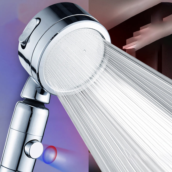 BowLift | Contemporary Handheld Showerhead Round 3 Setting Sprayhead in Silver