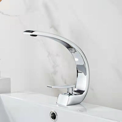 BowLift | 17 cm High Basin Faucet Luxury 1 Hole Basin Faucet Cubic Bathroom Faucet