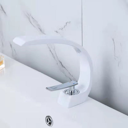 BowLift | 17 cm High Basin Faucet Luxury 1 Hole Basin Faucet Cubic Bathroom Faucet
