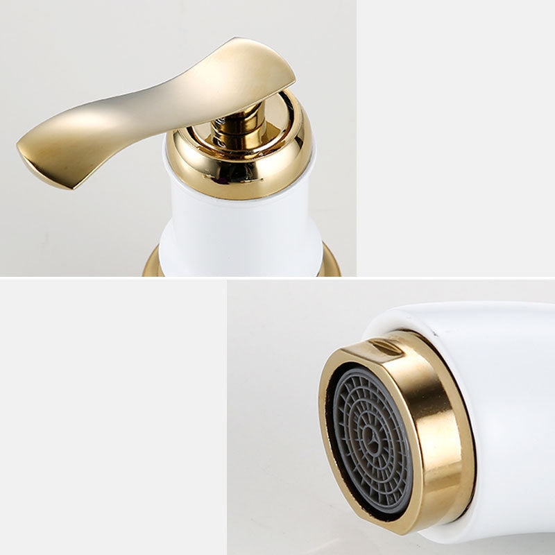 BowLift | Modern Vessel Faucet Metal Lever Handles Low Arc Vessel Faucet for Home