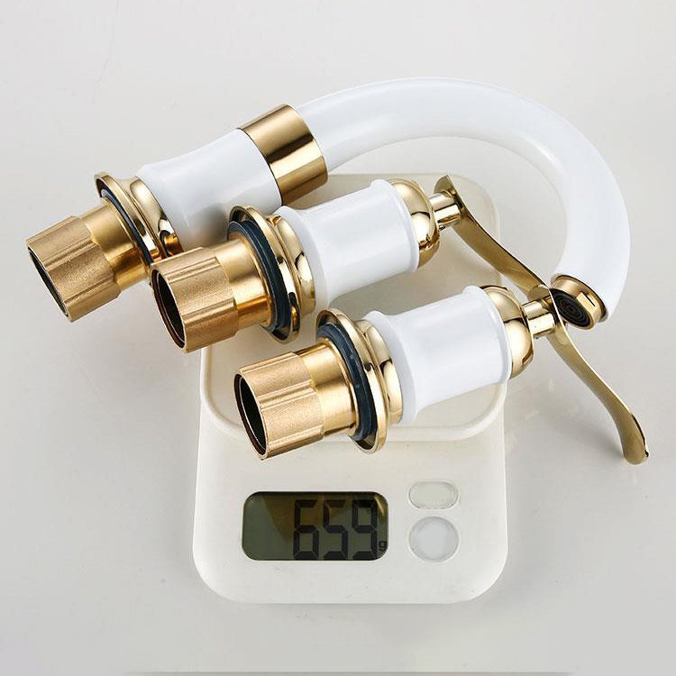 BowLift | Modern Vessel Faucet Metal Lever Handles Low Arc Vessel Faucet for Home