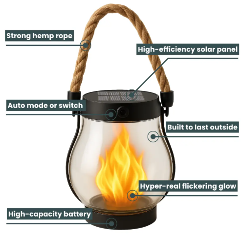 BowLift | Fire Seed Solar Light — Magical Flame Mood that Warms Your Heart and Enchants Every Night