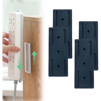 BowLift | Adhesive Power Strip Mounts | No-Drill Wall & Desk Organizer with Slide Rail