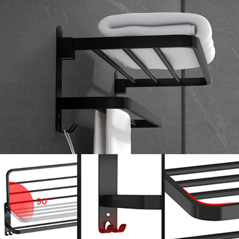 Black modern bathroom accessory set Stainless steel bathroom fixtures