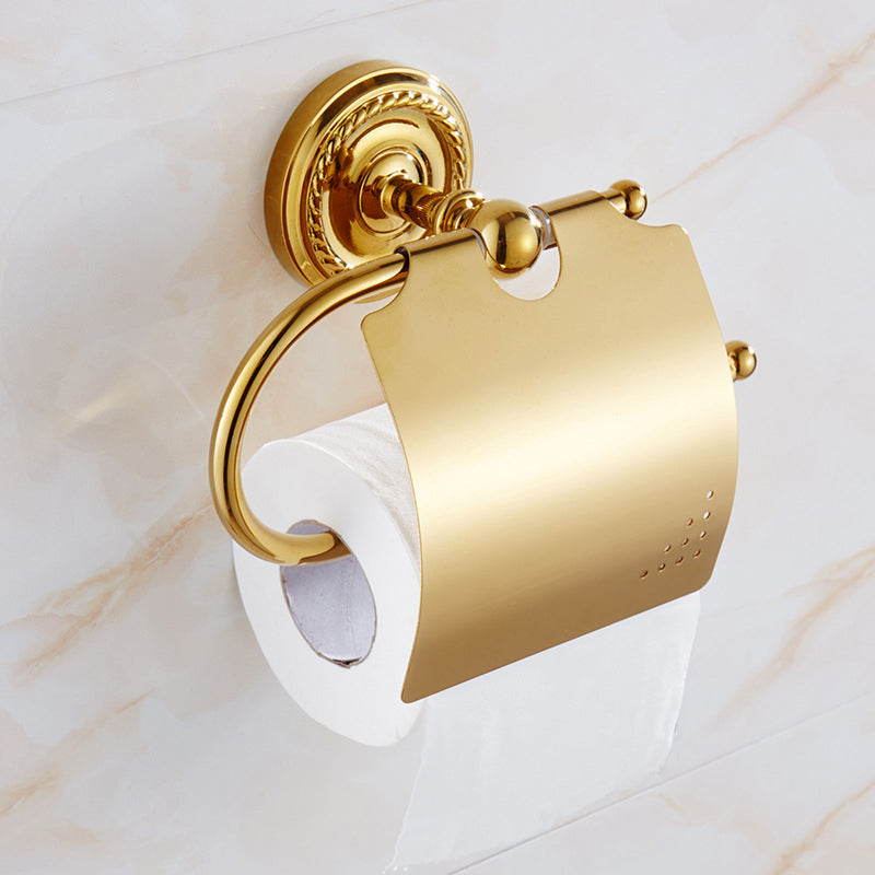 BowLift | Traditional Golden Bathroom Accessories Set Copper Bathroom Set
