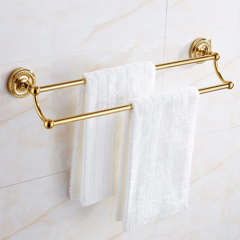 BowLift | Traditional Golden Bathroom Accessories Set Copper Bathroom Set
