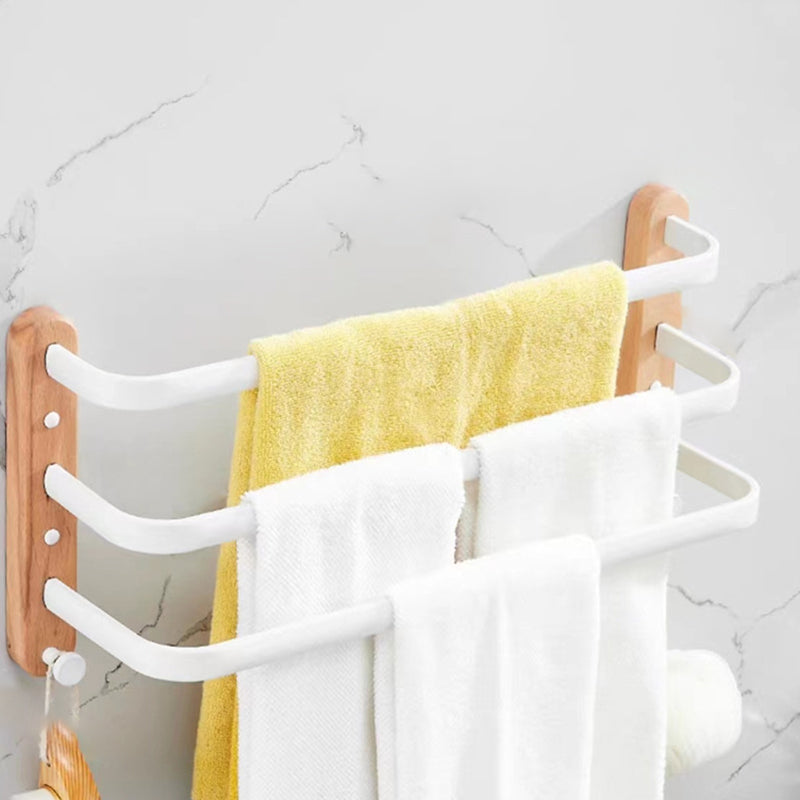 BowLift | White Bathroom Set Solid Wood & Aluminium Bathroom Accessories individually or as a set