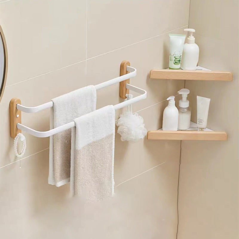 BowLift | White Bathroom Set Solid Wood & Aluminium Bathroom Accessories individually or as a set