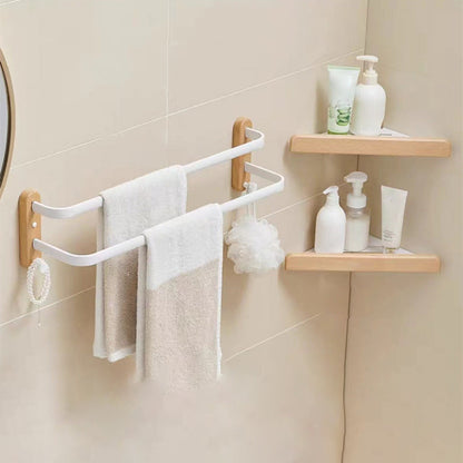 BowLift | White Bathroom Set Solid Wood & Aluminium Bathroom Accessories individually or as a set