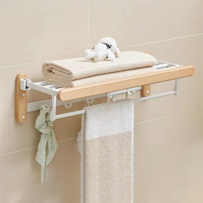 BowLift | White Bathroom Set Solid Wood & Aluminium Bathroom Accessories individually or as a set