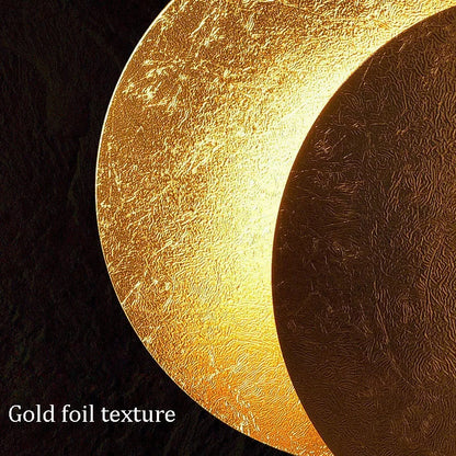 Skanto | GoldVeil - Nordic Modern Creative Bedroom Eclipse LED Art Wall Lamp