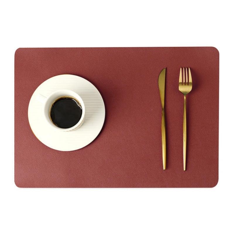 Skanto | Modern Rectangular Waterproof PU Leather Placemats