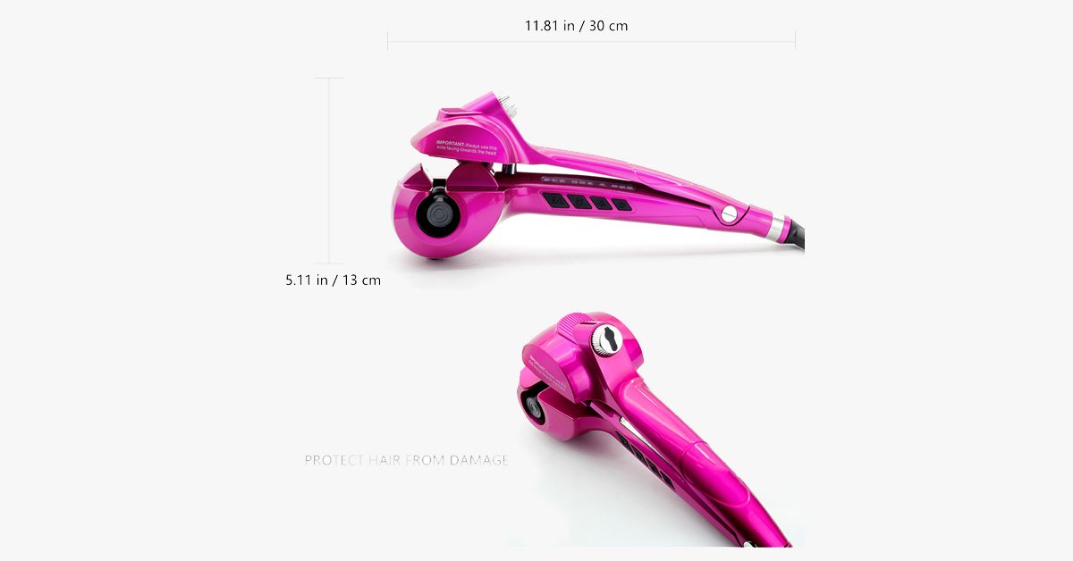 BowLift | New Generation Ceramic Automatic Hair Steam Curler – Curls for Beach Waves and Much More