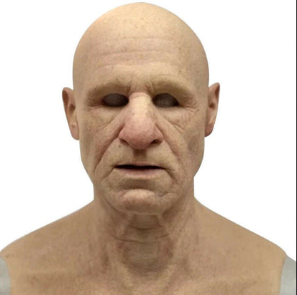 Creepy Old Man Mask – Realistic Latex Halloween Mask for Adults | Bowlift
