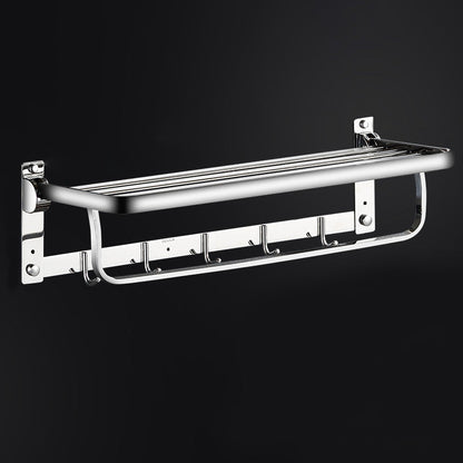 BowLift | Classic Polished Chrome Bathroom Accessory Set Towel Rail/Paper Holder/Bathrobe Hook Included