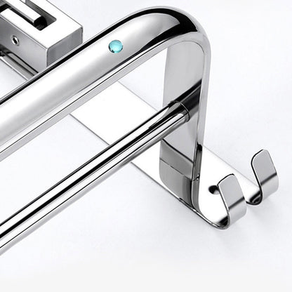 BowLift | Classic Polished Chrome Bathroom Accessory Set Towel Rail/Paper Holder/Bathrobe Hook Included