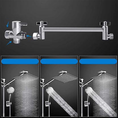 BowLift | Modern shower combination spray 5 setting patterns handheld shower head with large shower head