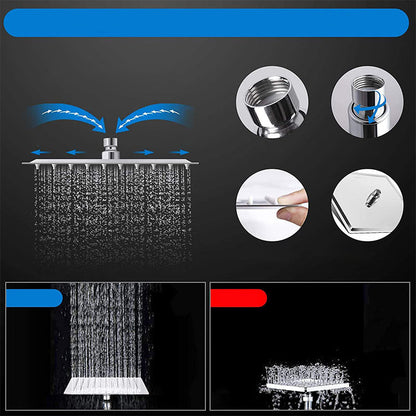 BowLift | Modern shower combination spray 5 setting patterns handheld shower head with large shower head