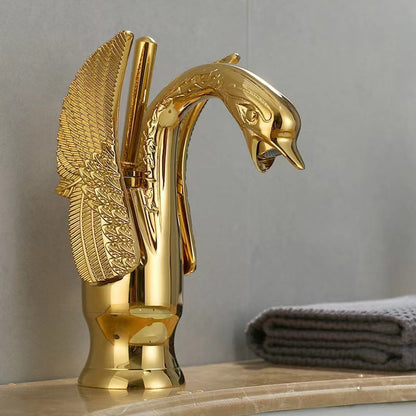 Skanto | Full Brass Bathroom Sink Faucet Hot and Cold Water Single Handle Washbasin Faucet