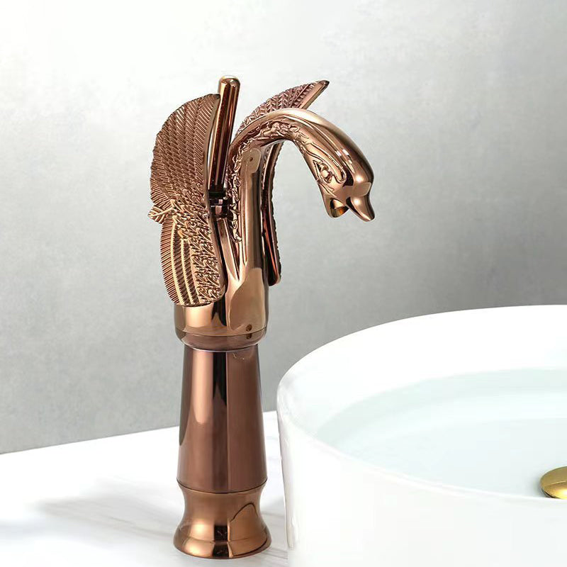 Skanto | Full Brass Bathroom Sink Faucet Hot and Cold Water Single Handle Washbasin Faucet