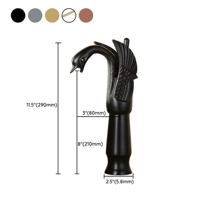 Solid brass bathroom basin faucet, hot and cold single lever