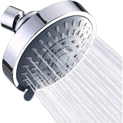 Skanto | Modern Self-Cleaning Round Silver Shower Head