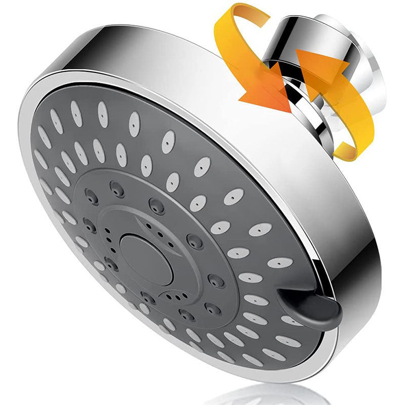 Skanto | Modern Self-Cleaning Round Silver Shower Head