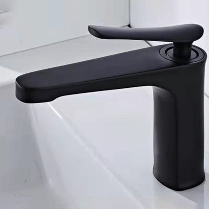 BowLift | 1 Handle Solid Copper Bathroom Sink Faucet Nordic Modern Vanity Faucet with Drain