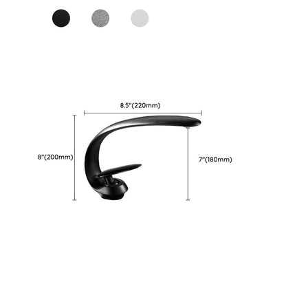 Modern Metal Waterfall Spout Widespread Basin Faucet