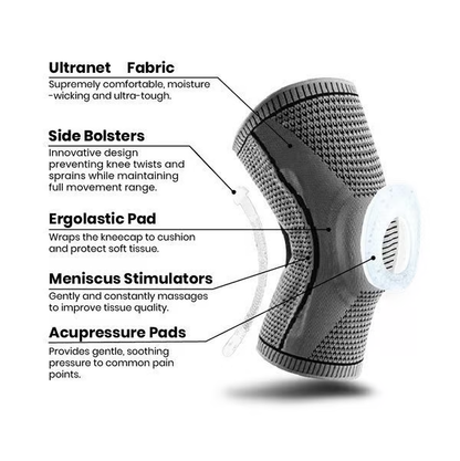 Skanto | FlexiKnee Compression Support – Supportive Knee Brace for Pain, Swelling & Stiffness