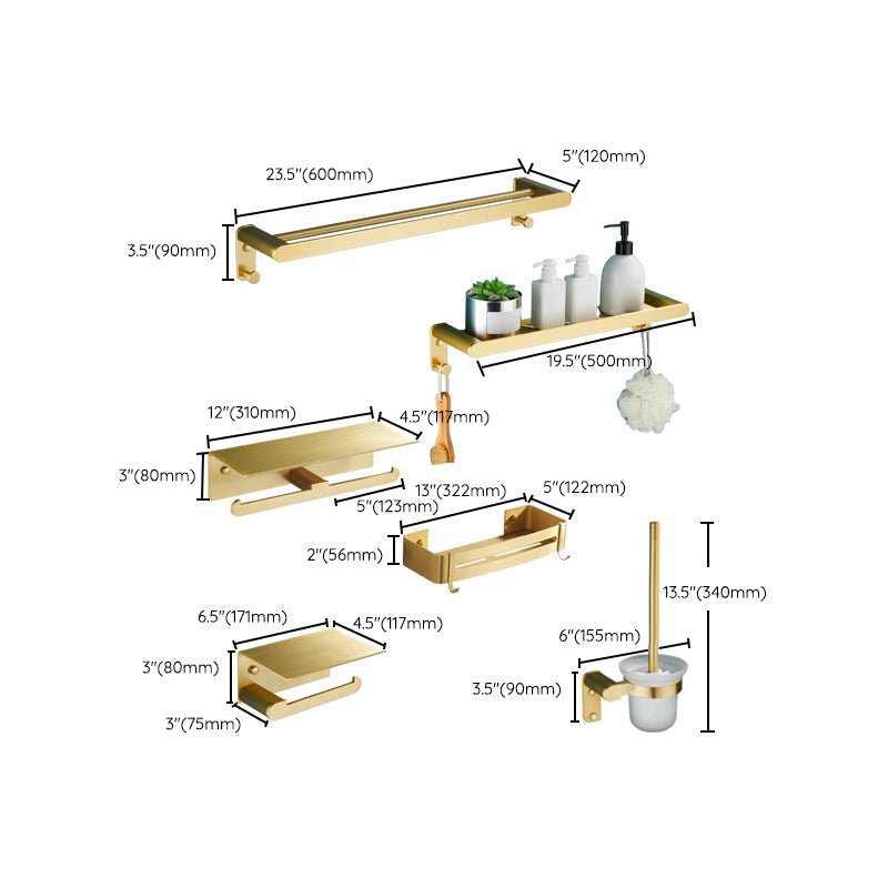 BowLift | Traditional Bathroom Accessory Hardware Set Gold Bathroom Accessory Set